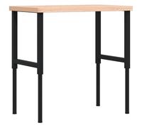 vidaXL Workbench Wooden Work Table Work Bench Solid Wood Beech Rectangular