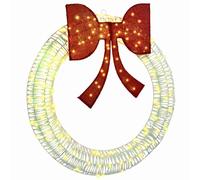 vidaXL Wreath with 150 LEDs Warm white 121 x 121 x 10 cm PET