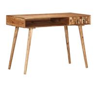 vidaXL Writing Desk 110x50x76 cm Solid Wood Acacia