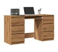 vidaXL Writing Desk Artisan Oak 140x50x77 cm Engineered Wood