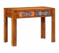 vidaXL Desk with Drawer Brown 100 x 50 x 75 cm Solid Acacia wood, Elegant Bedroo