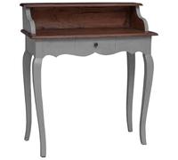 vidaXL Solid Reclaimed Wood Writing Desk - Brown Handmade Retro Design Study Furniture with Easy Assembly