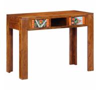 vidaXL Writing Desk with Drawer with Storage Brown 100 x 50 x 75 cm
