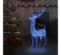 vidaXL XXL Acrylic Christmas Reindeer 250 LED Blue Outdoor Holiday Ornament