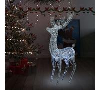 vidaXL XXL Acrylic Christmas Reindeer 250 LED Cold white Holiday Ornament
