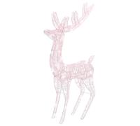 vidaXL XXL Acrylic Christmas Reindeer 250 LED Warm White Holiday Ornament