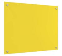 vidaXL Yellow Kitchen Backsplash - Tempered Glass 80x60 cm - Indoor Heat Resistant Decorative Panel for Modern Kitchens