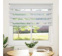 vidaXL Zebra Blind 120x175cm White Home Office Window Roller Shade Sunscreen