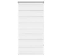 vidaXL Zebra blind 60.9x120 cm Fabric Width 56.7 cm white