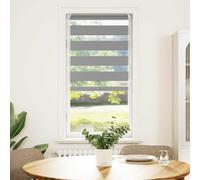 vidaXL Zebra blind 80x120cm grey Home Daynight Roller Window Sunscreen Shade