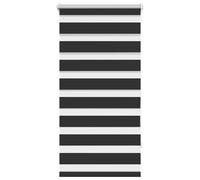 vidaXL Zebra Blind 80x150cm Black Home Office Window Roller Shade Sunscreen