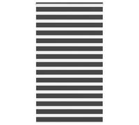 vidaXL Zebra Blind Black 135x230 cm Fabric Width 130.9 cm Polyester