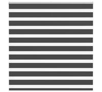 vidaXL Zebra Blind Black 140x150 cm Fabric Width 135.9 cm Polyester