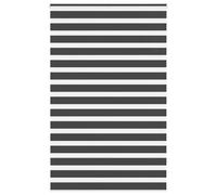 vidaXL Zebra Blind Black 150x200 cm Fabric Width 145.9 cm Polyester