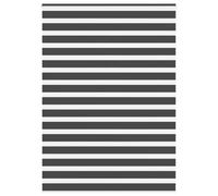vidaXL Zebra Blind Black 155x200 cm Fabric Width 150.9 cm Polyester