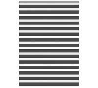 vidaXL Zebra Blind Black 155x230 cm Fabric Width 150.9 cm Polyester