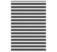 vidaXL Zebra Blind Black 165x200 cm Fabric Width 160.9 cm Polyester