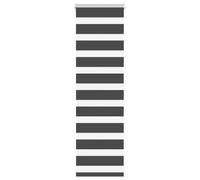 vidaXL Zebra Blind Black 40x150 cm Fabric Width 35.9 cm Polyester, zebra roller blind, dual roller blind, zebra blind for window, double roller blind