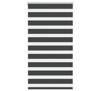 vidaXL Zebra Blind Black 70x100 cm Fabric Width 65.9 cm Polyester, Black