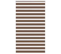 vidaXL Zebra Blind Brown 120x200 cm Fabric Width 115.9 cm Polyester