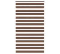 vidaXL Zebra Blind Brown 125x230 cm Fabric Width 120.9 cm Polyester