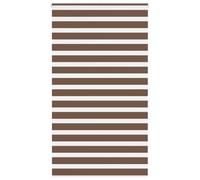 vidaXL Zebra Blind Brown 130x200 cm Fabric Width 125.9 cm Polyester, Brown