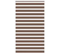 vidaXL Zebra Blind Brown 130x230 cm Fabric Width 125.9 cm Polyester