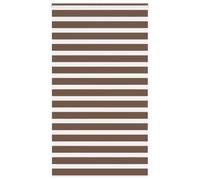 vidaXL Zebra Blind Brown 135x200 cm Fabric Width 130.9 cm Polyester