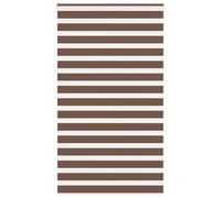 vidaXL Zebra Blind Brown 135x230 cm Fabric Width 130.9 cm Polyester