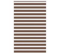 vidaXL Zebra Blind Brown 145x230 cm Fabric Width 140.9 cm Polyester