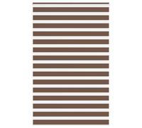 vidaXL Zebra Blind Brown 150x200 cm Fabric Width 145.9 cm Polyester