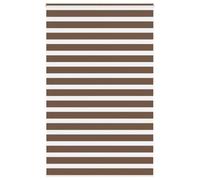 vidaXL Zebra Blind Brown 150x230 cm Fabric Width 145.9 cm Polyester, zebra roller blind, dual roller blind, zebra blind for window