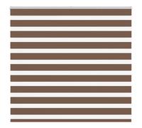 vidaXL Zebra Blind Brown 155x100 cm Fabric Width 150.9 cm Polyester