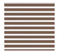 vidaXL Zebra Blind Brown 160x100 cm Fabric Width 155.9 cm Polyester