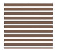 vidaXL Zebra Blind Brown 160x150 cm Fabric Width 155.9 cm Polyester