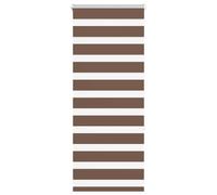 vidaXL Zebra Blinds Brown - Polyester Roller Shades 60x150cm - Modern, Adjustable Light Controls for Home, Office Space