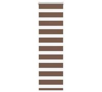 vidaXL Zebra Blind Brown - Roller Blind 45x150 cm - Dual Fabric Polyester Privacy Shade - Living Room/Bedroom Window Treatment