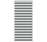 vidaXL Zebra Blind Dark Grey 110x200 cm Fabric Width 105.9 cm Polyester