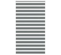 vidaXL Zebra Blind Dark Grey 125x230 cm Fabric Width 120.9 cm Polyester