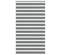 vidaXL Zebra Blind Dark Grey 130x200 cm Fabric Width 125.9 cm Polyester