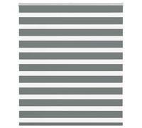 vidaXL Zebra Blind Dark Grey 135x100 cm Fabric Width 130.9 cm Polyester