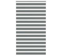 vidaXL Zebra Blind Dark Grey 135x200 cm Fabric Width 130.9 cm Polyester