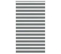 vidaXL Zebra Blind Dark Grey 135x230 cm Fabric Width 130.9 cm Polyester