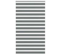 vidaXL Zebra Roller Blind Dark Grey 135x230 cm Polyester Fabric Width 130.9 cm
