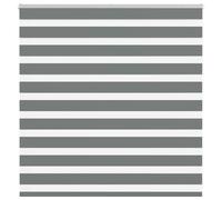 vidaXL Zebra Blind Dark Grey 145x100 cm Fabric Width 140.9 cm Polyester