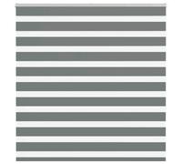 vidaXL Zebra Blind Dark Grey 145x150 cm Fabric Width 140.9 cm Polyester