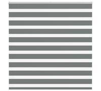 vidaXL Zebra Blind Dark Grey 150x100 cm Fabric Width 145.9 cm Polyester