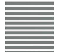 vidaXL Zebra Blind Dark Grey 150x100 cm Fabric Width 145.9 cm Polyester