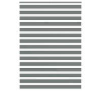 vidaXL Zebra Blind Dark Grey 160x230 cm Fabric Width 155.9 cm Polyester