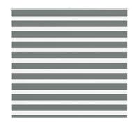 vidaXL Zebra Blind Dark Grey 165x150 cm Fabric Width 160.9 cm Polyester